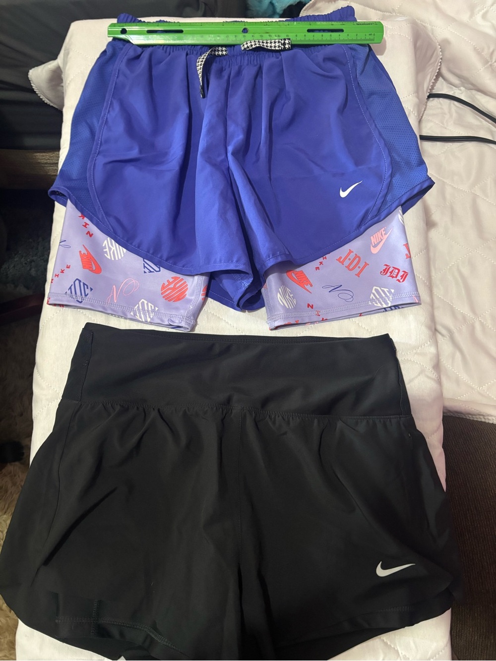 Nike Dri-FIT Black Athletic Shorts with Inner Liner,
